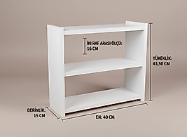 TEZGAH ÜSTÜ ve KAHVE KÖŞESİ RAFI (40 CM X 43,5 CM)