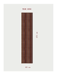 AKUSTİK ESNEK KEÇE PANEL 60x275 CM - TEAK