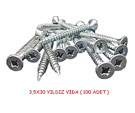 3,5X30 YILDIZ SUNTA VİDASI ( 100 ADET )