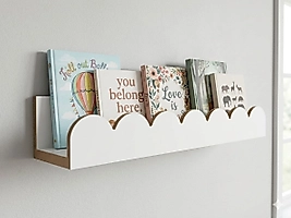 BEYAZ MDFLAM DUVAR RAFI (50 CM X 12 CM)