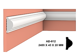 AD-012 Polimer Duvar Çıtası (2 ADET)