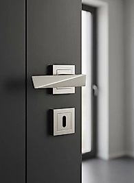 PENTA NİKEL İNOX KARE ROZETLİ ODA KAPI KOLU