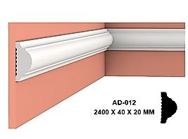 AD-012 Polimer Duvar Çıtası (2 ADET)