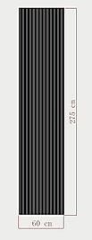 Akustik Esnek Keçe Panel 60x275 cm - Antrasit