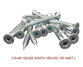 3,5X40 YILDIZ SUNTA VİDASI ( 50 ADET )