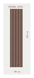 AKUSTİK ESNEK KEÇE PANEL 60x275 CM – NATUREL LEGNA