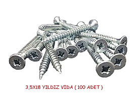 3,5X18 YILDIZ SUNTA VİDASI ( 100 ADET )