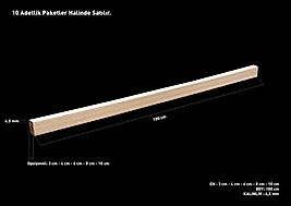 YENİ ÜRÜN 5 MM KALINLIK BEYAZ TEKYÜZ ASTAR X 100 CM UZUNLUK X 10 CM GENİŞLİK ( 10 ADET ) TOPLAM 10 MT