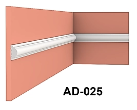 AD-025 Polimer Duvar Çıtası (2 ADET)