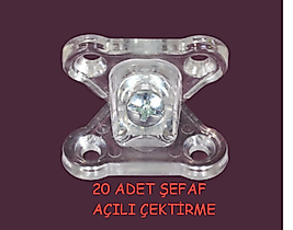 LİZ ŞEFFAF AÇILI ÇEKTİRME ( 20 ADET )