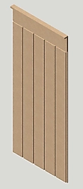 45 cm Genişlik x 105 cm Ham mdf Duvar paneli ( 10 mm kalınlık )