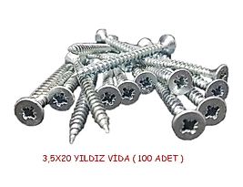 3,5X20 YILDIZ SUNTA VİDASI ( 100 ADET )