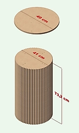 MASA AYAĞI ( 41 cm çap geniş ) BOHEM TARZI BOYANABİLİR HAM MDF ( 1 ADET )