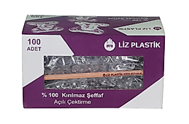 LİZ ŞEFFAF AÇILI ÇEKTİRME ( 1 KUTU 100 ADET )