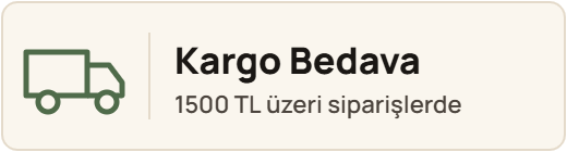 Kargo Bedava 1500 TL üzeri
