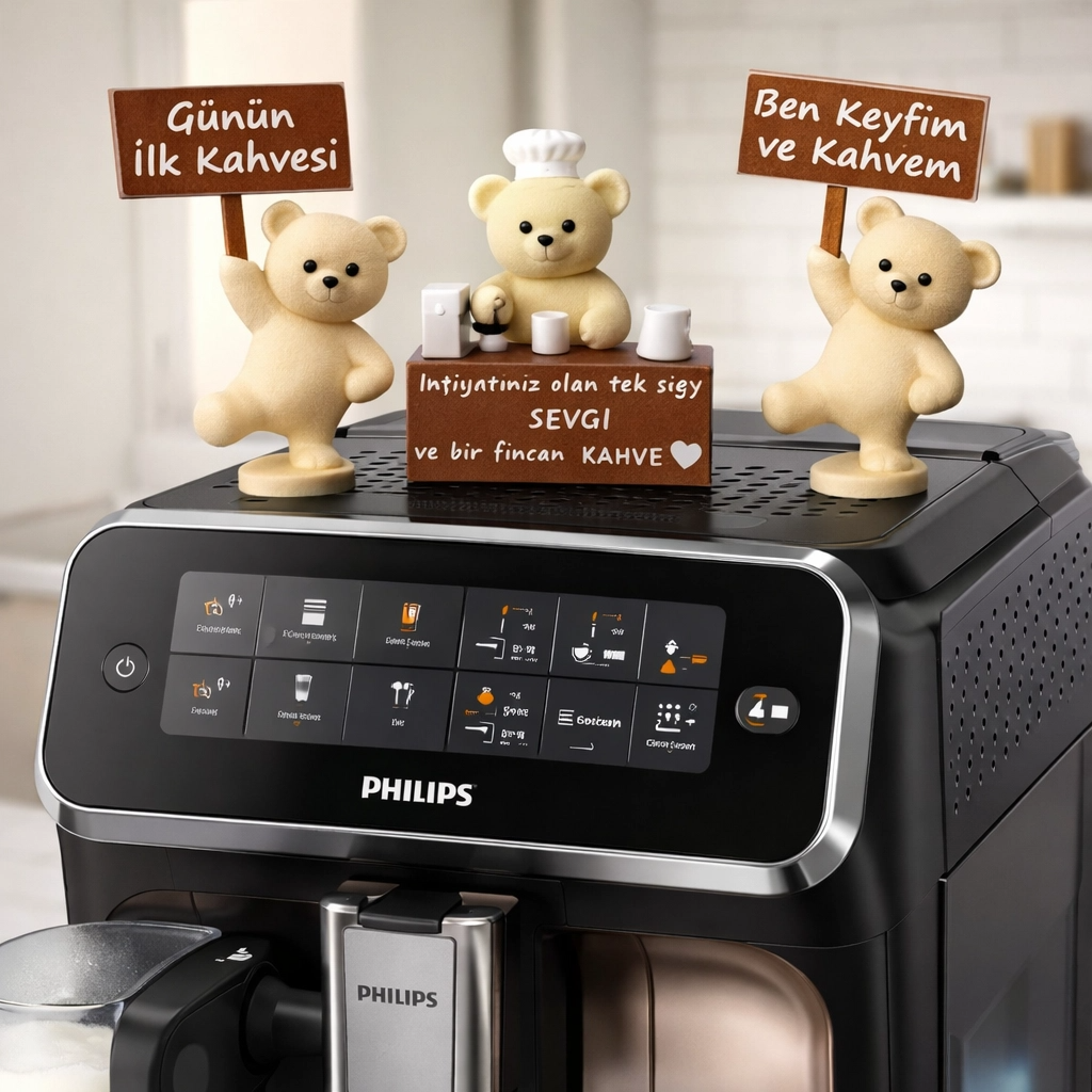 MİNİK BARİSTA KAHVE KÖŞESİ 3'LÜ SET BİBLO AYICIK