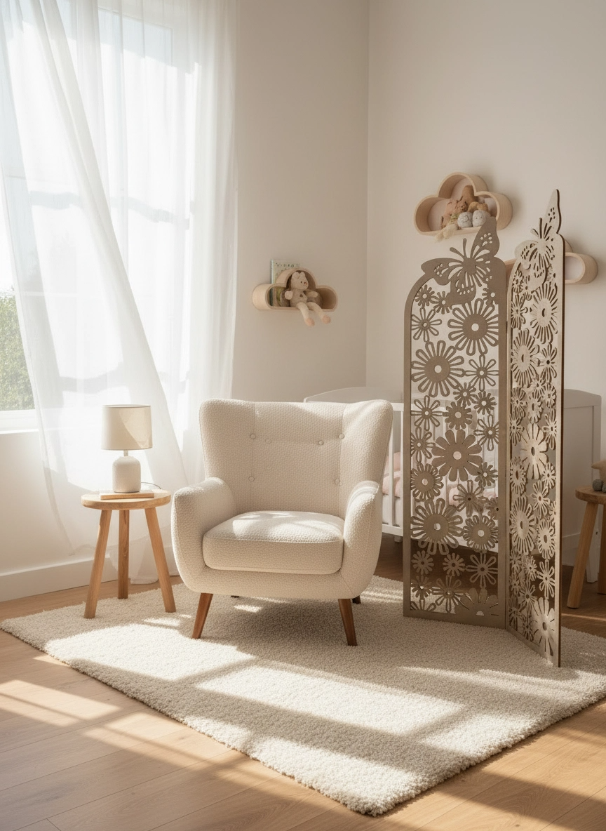 BAHAR MODEL DEKORATİF HAM MDF SEPERATÖR(3 LÜ SET)